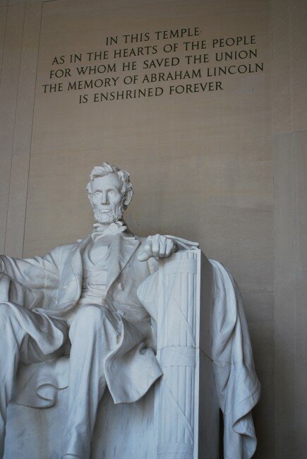 Lincoln at Memorial